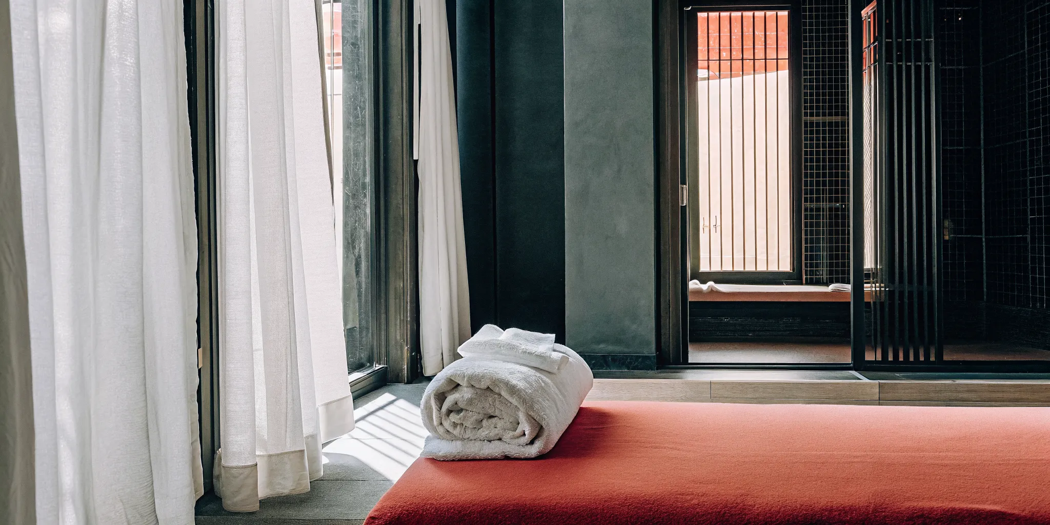 Ashiatsu massage room prepared for a session to provide deep tissue health benefits.