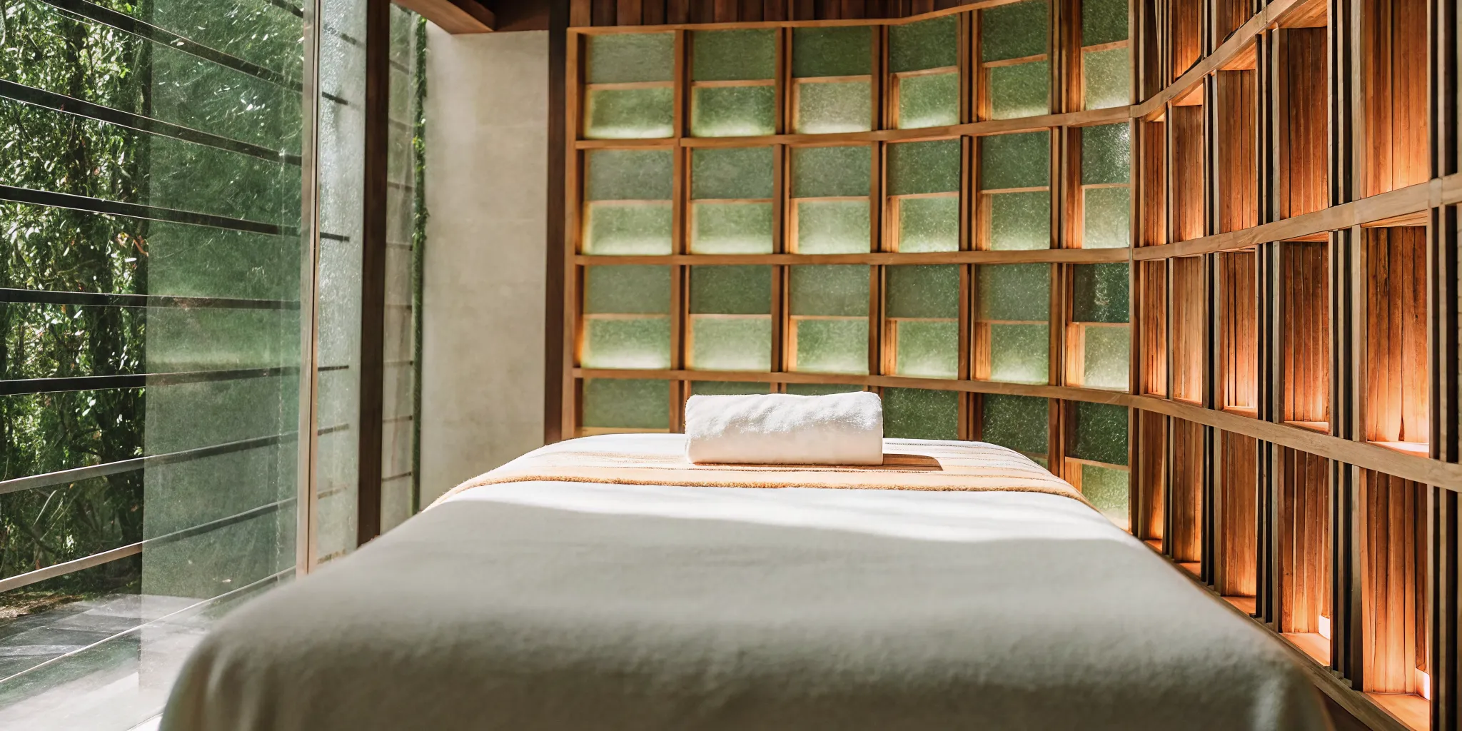 Himalayan hot salt stones prepared for a relaxing massage in a spa.
